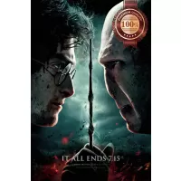 IT ALL ENDS HARRY POTTER AND THE DEATHLY HALLOWS MOVIE PRINT PREMIUM POSTER