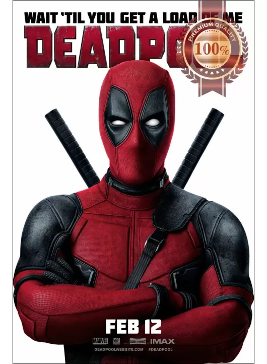 DEADPOOL 2016 TEASER OFFICIAL ORIGINAL CINEMA MOVIE PRINT PREMIUM POSTER