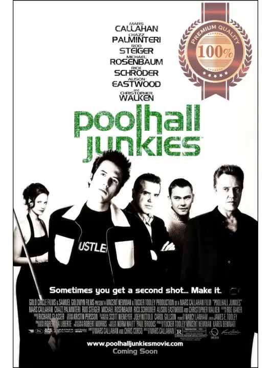 POOLHALL JUNKIES 2002 ORIGINAL MOVIE FILM CINEMA PRINT PREMIUM POSTER