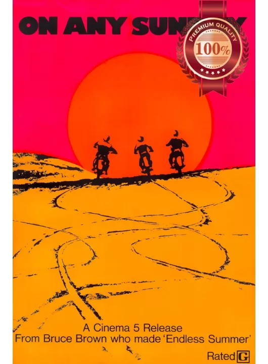 ON ANY SUNDAY 1971 V2 70s ORIGINAL OFFICIAL CINEMA MOVIE PRINT PREMIUM POSTER ON ANY SUNDAY 1971 V2 70s ORIGINAL OFFICIAL CINEMA MOVIE PRINT PREMIUM POSTER