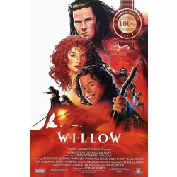 WILLOW GEORGE LUCAS 1988 80s FILM MOVIE ORIGINAL CINEMA PRINT PREMIUM POSTER