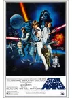A NEW HOPE STAR WARS EP 4 IV ORIGINAL CINEMA MOVIE FILM PRINT PREMIUM POSTER