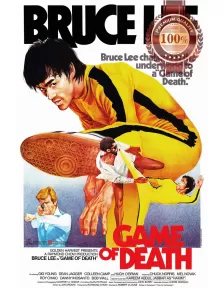 GAME OF DEATH BRUCE LEE V2 1978 70s ORIGINAL CINEMA FILM MOVIE PRINT PREMIUM POSTER