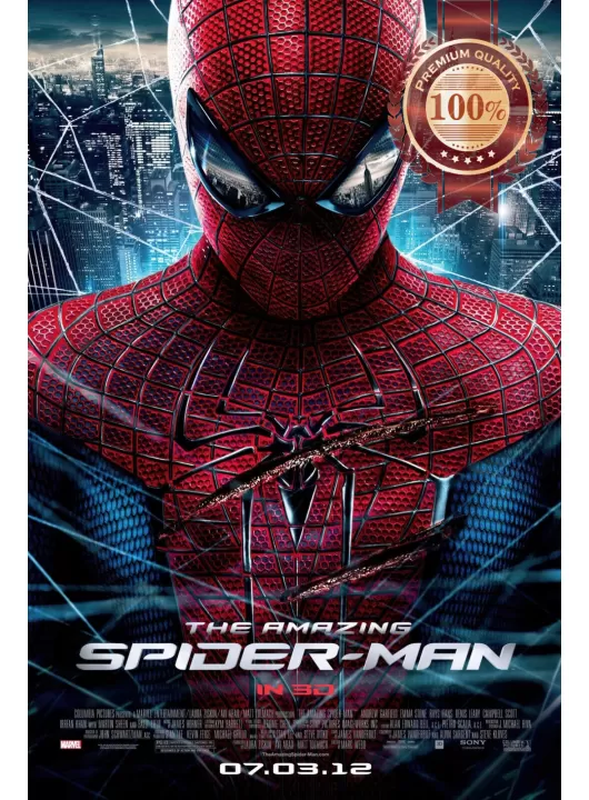 THE AMAZING SPIDER-MAN 2012 ORIGINAL OFFICIAL CINEMA MOVIE PRINT PREMIUM POSTER