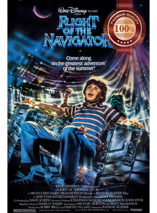 FLIGHT OF THE NAVIGATOR 1986 80s ORIGINAL MOVIE CINEMA PRINT PREMIUM POSTER FLIGHT OF THE NAVIGATOR 1986 80s ORIGINAL MOVIE CINEMA PRINT PREMIUM POSTER