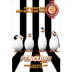 PENGUINS OF MADAGASCAR DREAMWORKS OFFICIAL CINEMA MOVIE PRINT PREMIUM POSTER