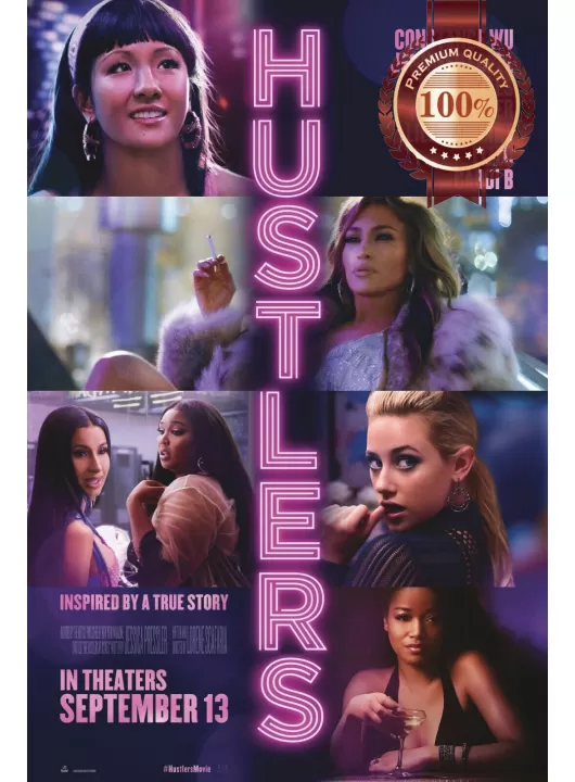 HUSTLERS 2019 ORIGINAL OFFICIAL CINEMA MOVIE FILM PRINT PREMIUM POSTER