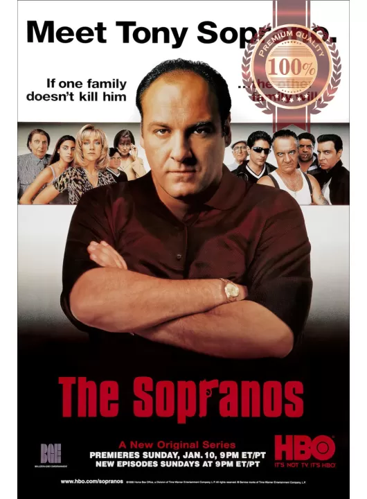THE SOPRANOS TONY SOPRANO TV SHOW ORIGINAL OFFICIAL PRINT PREMIUM POSTER THE SOPRANOS TONY SOPRANO TV SHOW ORIGINAL OFFICIAL PRINT PREMIUM POSTER