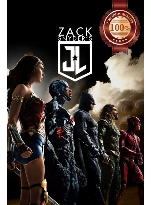 ZACK SNYDER'S JUSTICE LEAGUE V2 HBO OFFICIAL ORIGINAL MOVIE PRINT PREMIUM POSTER ZACK SNYDER'S JUSTICE LEAGUE V2 HBO OFFICIAL ORIGINAL MOVIE PRINT PREMIUM POSTER