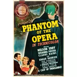 PHANTOM OF THE OPERA 1943 40s ORIGINAL CINEMA MOVIE FILM PRINT PREMIUM POSTER