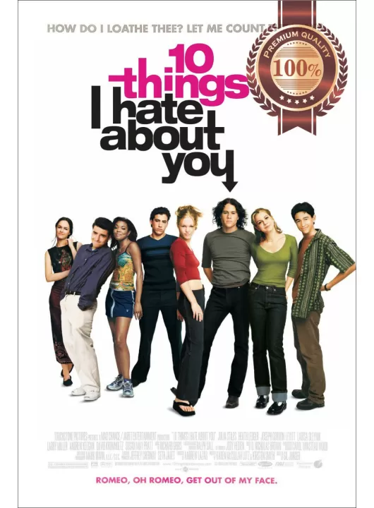 10 THINGS I HATE ABOUT YOU 1999 90s ORIGINAL MOVIE FILM PRINT PREMIUM POSTER 10 THINGS I HATE ABOUT YOU 1999 90s ORIGINAL MOVIE FILM PRINT PREMIUM POSTER