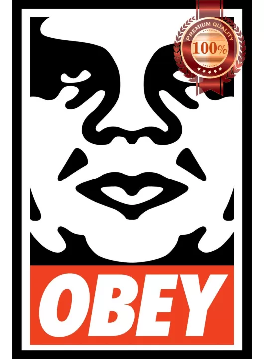 OBEY GIANT SHEPARD FAIREY WALL ARTWORK HOME POP ART DECOR PRINT PREMIUM POSTER OBEY GIANT SHEPARD FAIREY WALL ARTWORK HOME POP ART DECOR PRINT PREMIUM POSTER