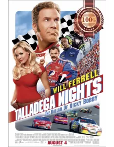 TALLADEGA NIGHTS 2006 WILL FERRELL ORIGINAL MOVIE FILM PRINT PREMIUM POSTER