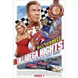 TALLADEGA NIGHTS 2006 WILL FERRELL ORIGINAL MOVIE FILM PRINT PREMIUM POSTER