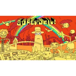 SUPERJAIL CARTOON ADULT SWIM SUPER JAIL DECOR WALL ART PRINT PREMIUM POSTER