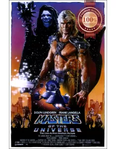 MASTERS OF THE UNIVERSE 1987 ORIGINAL OFFICIAL CINEMA MOVIE PRINT PREMIUM POSTER