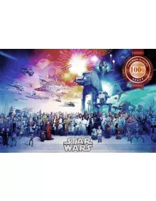STAR WARS ANNIVERSARY CHARACTERS ORIGINAL MOVIE CINEMA PRINT PREMIUM POSTER
