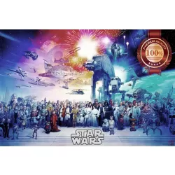 STAR WARS ANNIVERSARY CHARACTERS ORIGINAL MOVIE CINEMA PRINT PREMIUM POSTER
