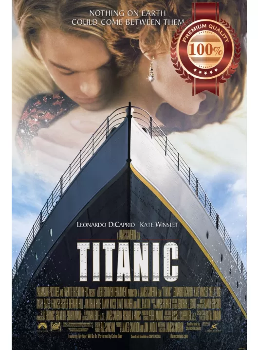 TITANIC ORIGINAL 1997 90s FILM OFFICIAL CINEMA MOVIE PRINT PREMIUM POSTER