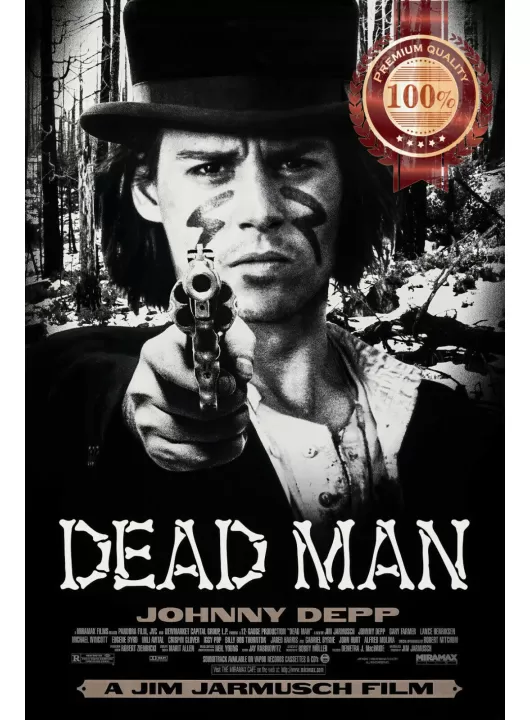 DEAD MAN 1995 90s JOHNNY DEPP ORIGINAL CINEMA FILM MOVIE PRINT PREMIUM POSTER