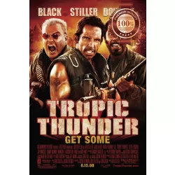 TROPIC THUNDER STILLER BLACK FILM MOVIE ORIGINAL CINEMA PRINT PREMIUM POSTER