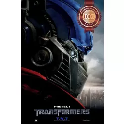 TRANSFORMERS OPTIMUS PRIME PROTECT SIDE PROFILE MOVIE PRINT PREMIUM POSTER