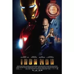 IRONMAN 1 ONE IRON MAN FIRST FILM MOVIE ORIGINAL CINEMA PRINT PREMIUM POSTER