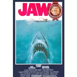 JAWS 1 1975 70s CLASSIC OFFICIAL ORIGINAL MOVIE FILM PRINT PREMIUM POSTER