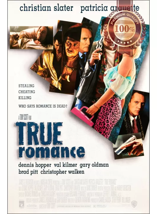 TRUE ROMANCE 1993 90s OFFICIAL ORIGINAL CINEMA FILM MOVIE PRINT PREMIUM POSTER