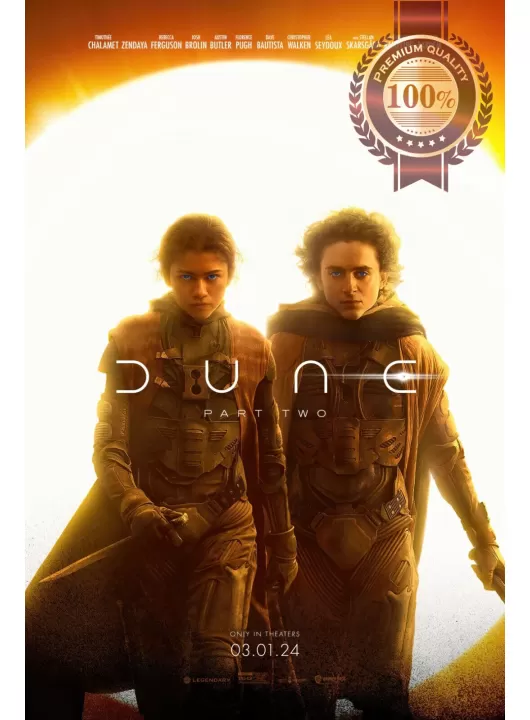 DUNE PART 2 2024 TEASER SUN ORIGINAL MOVIE CINEMA PRINT PREMIUM POSTER