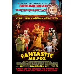 FANTASTIC MR. FOX 2009 OFFICIAL ORIGINAL CINEMA MOVIE FILM PRINT PREMIUM POSTER