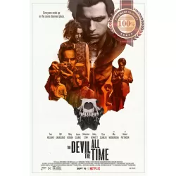THE DEVIL ALL THE TIME 2020 ORIGINAL OFFICIAL CINEMA MOVIE PRINT PREMIUM POSTER