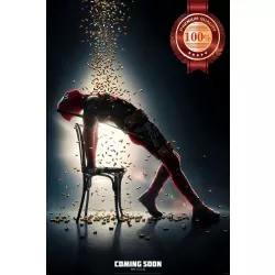 DEADPOOL 2 2018 TEASER RAINING BULLETS ORIGINAL CINEMA MOVIE PRINT PREMIUM POSTER