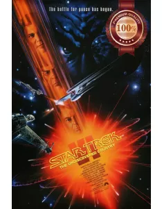 STAR TREK VI THE UNDISCOVERED COUNTRY 1991 ORIGINAL MOVIE PRINT PREMIUM POSTER