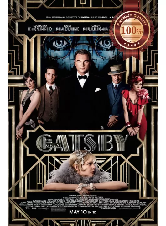 THE GREAT GATSBY 2013 DECAPRIO ORIGINAL FILM CINEMA MOVIE PRINT PREMIUM POSTER
