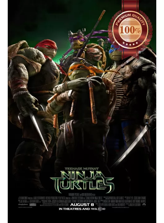 TEENAGE MUTANT NINJA TURTLES 2014 OFFICIAL ORIGINAL MOVIE PRINT PREMIUM POSTER