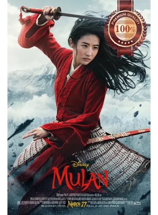 MULAN 2020 LIVE DISNEY OFFICIAL ORIGINAL CINEMA MOVIE PRINT PREMIUM POSTER MULAN 2020 LIVE DISNEY OFFICIAL ORIGINAL CINEMA MOVIE PRINT PREMIUM POSTER