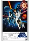 A NEW HOPE STAR WARS EP 4 IV ORIGINAL CINEMA MOVIE FILM PRINT PREMIUM POSTER