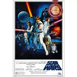 A NEW HOPE STAR WARS EP 4 IV ORIGINAL CINEMA MOVIE FILM PRINT PREMIUM POSTER