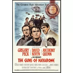 THE GUNS OF NAVARONE 1961 OFFICIAL ORIGINAL MOVIE FILM PRINT PREMIUM POSTER