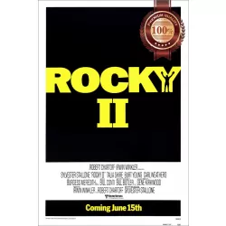 ROCKY 2 TWO II BALBOA ORIGINAL TYPE CLASSIC FILM MOVIE PRINT PREMIUM POSTER