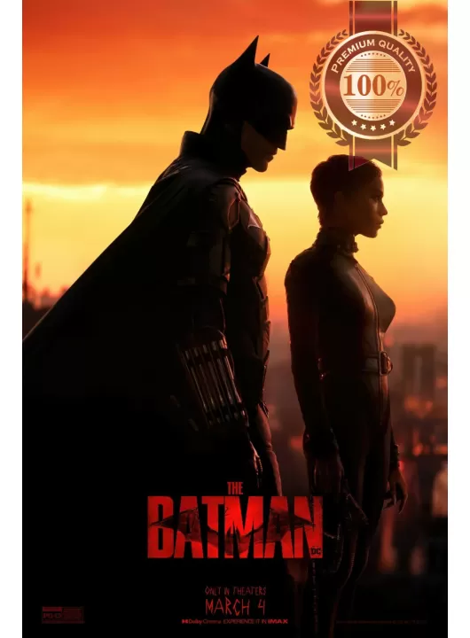THE BATMAN 2022 CATWOMAN DC ORIGINAL OFFICIAL CINEMA MOVIE PRINT PREMIUM POSTER