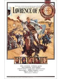 LAWRENCE OF ARABIA 60s OFFICIAL ORIGINAL CINEMA MOVIE PRINT PREMIUM POSTER