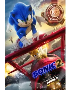 SONIC THE HEDGEHOG 2 2022 TEASER OFFICIAL CINEMA MOVIE FILM PRINT PREMIUM POSTER