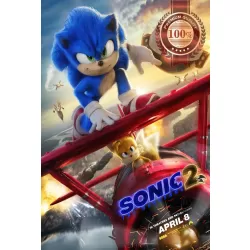 SONIC THE HEDGEHOG 2 2022 TEASER OFFICIAL CINEMA MOVIE FILM PRINT PREMIUM POSTER