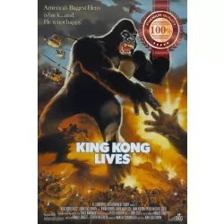 KING KONG LIVES 1986 80s ORIGINAL CINEMA ART FILM MOVIE PRINT PREMIUM POSTER