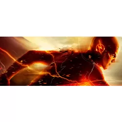 THE FLASH RUNNING DC COMICS HERO MOVIE JUSTICE LEAGUE PRINT - PREMIUM POSTER
