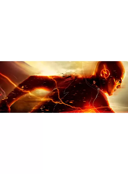 THE FLASH RUNNING DC COMICS HERO MOVIE JUSTICE LEAGUE PRINT - PREMIUM POSTER