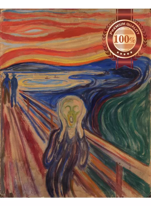 THE SCREAM EDVARD MUNCH OIL PAINTING ARTWORK WALL ART PRINT PREMIUM POSTER THE SCREAM EDVARD MUNCH OIL PAINTING ARTWORK WALL ART PRINT PREMIUM POSTER