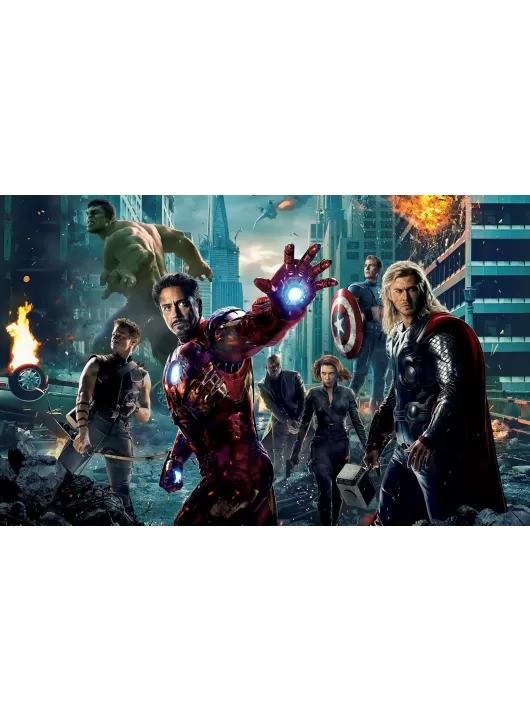 THE AVENGERS CHARACTERS IRONMAN HULK MOVIE WALL ART PRINT - PREMIUM POSTER